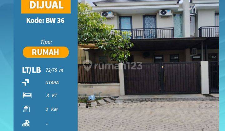 Rumah Bagus Unfurnished SHM di Pondok Tjandra, Sidoarjo Bw 36 1