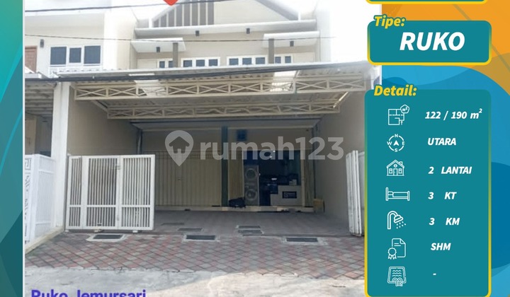 PRICE DROP New 2-story Shop House SHM ROW Wide Jemursari RS 155 2