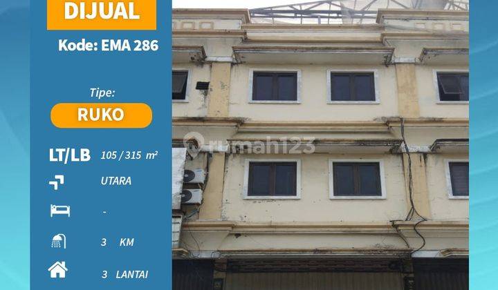 JUAL RUKO ARAYA GALAXI BUMI PERMAI DEKAT MERR HGB EMA 286 1