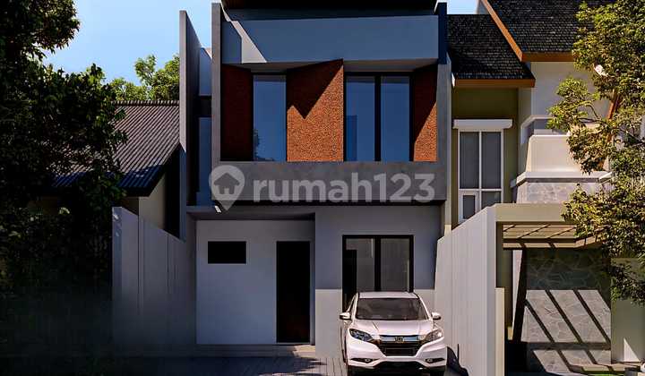 Rumah Minimalis 2 lt Bagus di Manyar Surabaya Timur SAFE 94
