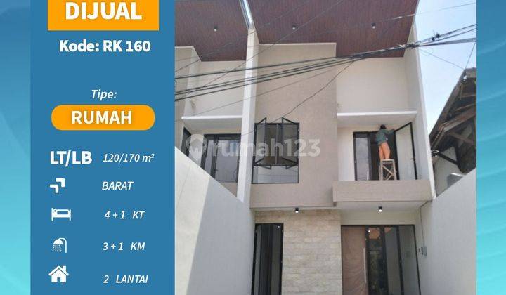 Dijual Rumah Gress Minimalis SHM 2 Lantai Semampir Tengah Rk 160 1