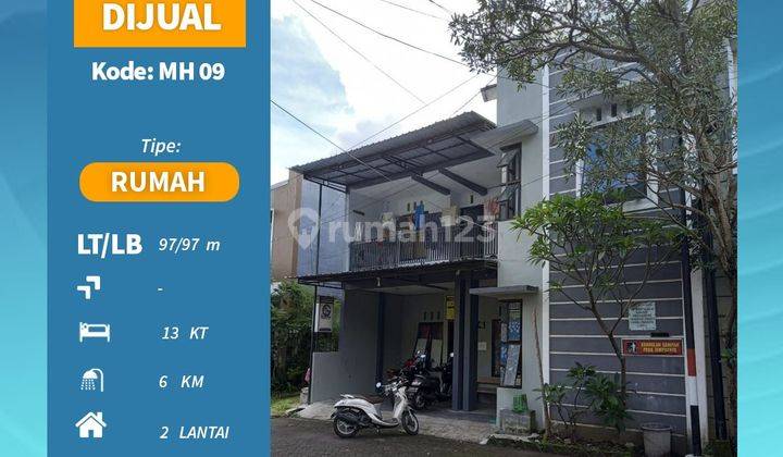 Rumah Kost 2 Lantai Bagus SHM di Cluster Tidar Asri, Jember Mh 09 1