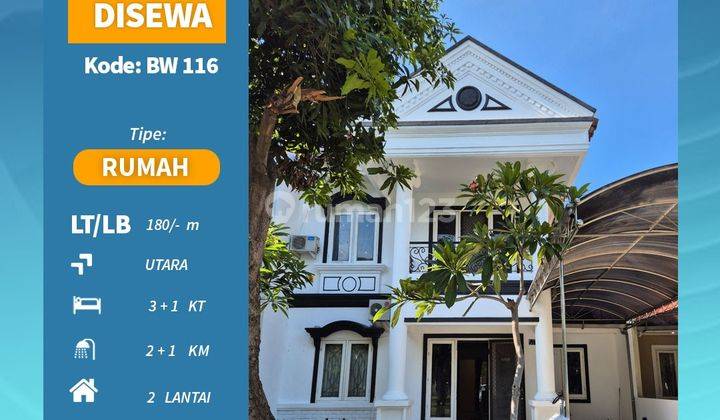 Rumah Kontrakan 2 Lantai Bagus Furnished di Pakuwon City Bw 116 1