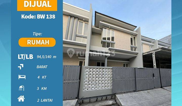 For Sale Rumah 2 Lantai Baru Di Tambak Gading Pantai Bw 138 1