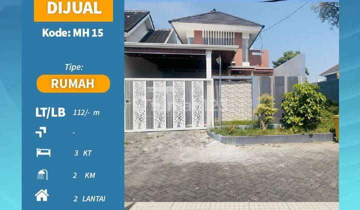 Rumah 2 Lantai Bagus Furnished SHM di Candi, Sidoarjo Mh 15 1