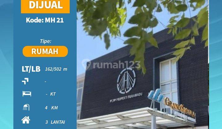 Dijual Ruko 3 Lantai Bagus Surabaya Utara Dekat Suramadu Mh 21 1