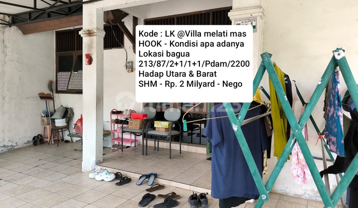Rumah Hook - Murah - Lokasi Bagus @villa Melati Mas