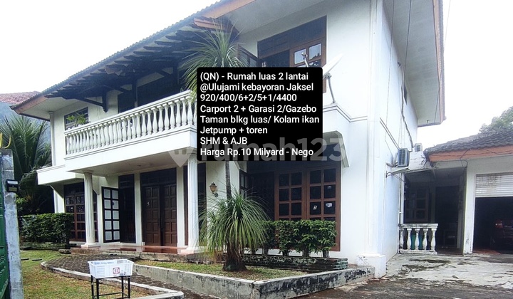 Rumah Luas Di Kawasan Elite @ulujami Jakarta Selatan 1