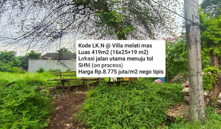 Kavling Luas Di Pinggir Jalan Utama @villa Melati Mas, Serpong Villa Melati Mas 1