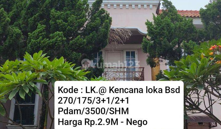 Rumah 2 Lantai Mewah @ Kencana Loka Bsd 1