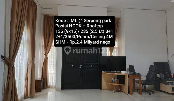 Rumah 2.5 Lantai Asri Siap Huni @ Serpong Park 1