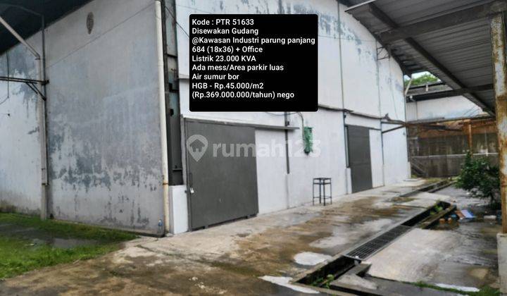 Disewakan Gudang @kawasan Industri Parung Panjang Bogor 1