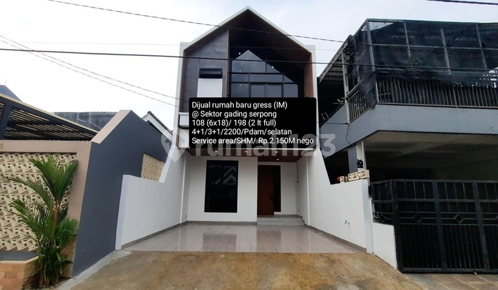 Dijual Rumah Baru Gress 2 Lantai Full @ Sektor Gading Serpong