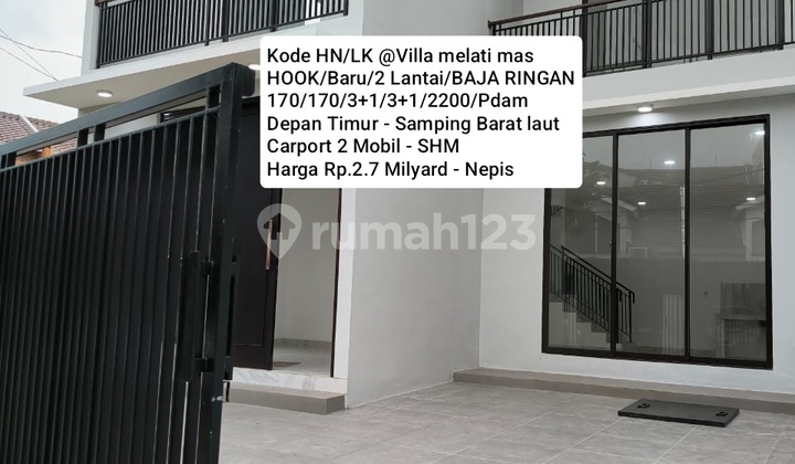 Rumah Baru Gress Baja Ringan 2 Lantai @villa Melati Mas Rumah Baru Gress Baja Ringan 2 Lantai @villa Melati Mas
