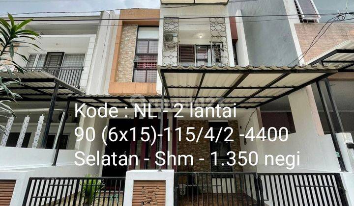 Rumah 2 lantai lokasi bagus siap huni di @Regency melati mas 1