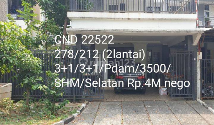 Rumah luas di jalan utama di @Villa melati mas 1