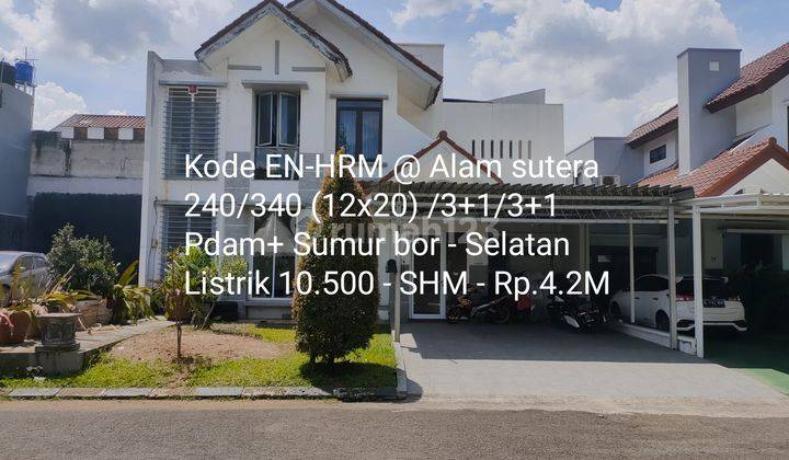 Rumah mewah 2 lantai siap huni @Alam sutera 1