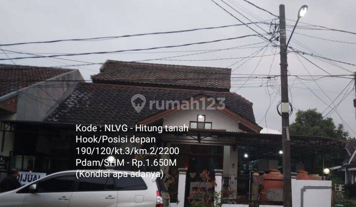 Rumah hook hitung tanah @Villa melati mas 1