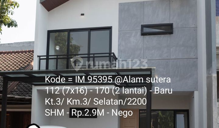 Rumah baru di cluster favorite @Alam sutera Rumah baru di cluster favorite @Alam sutera