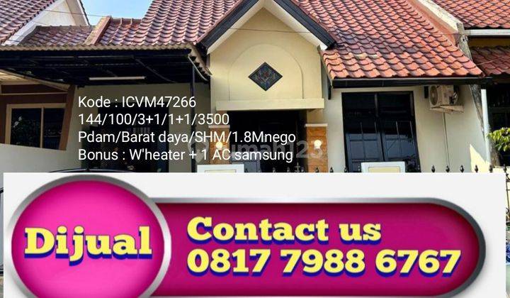 Rumah bagus di lokasi nyaman dan siap huni @Villa melati mas 1