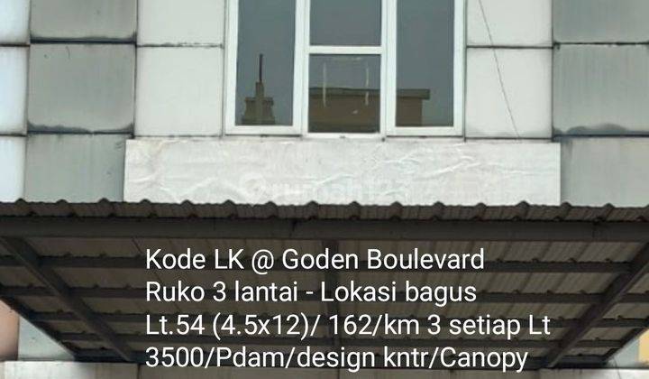 Ruko 3 lantai design kantor siap pakai @ Golden boulevard 1