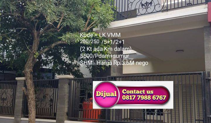 Rumah 2 lantai fully furnished di lokasi bagus dan bebas banjir 1