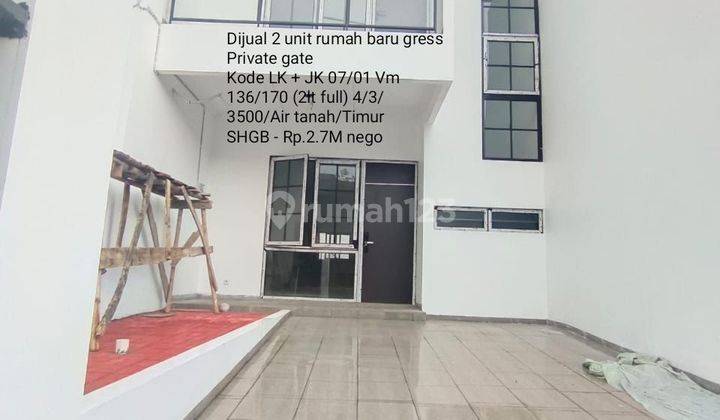 2 unit rumah baru gress private gate @Villa melati mas 1