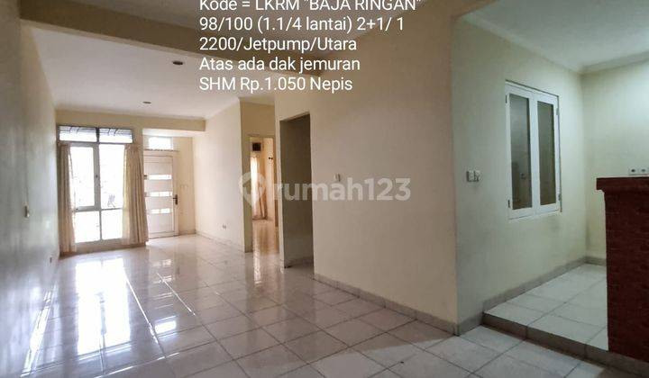 Rumah murah 1.1/4 lantai, terawat siap huni @Regency melati mas 1