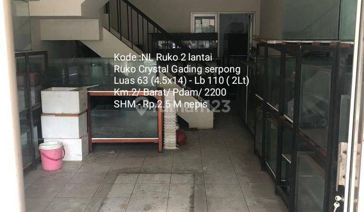 Ruko 2 lantai di lokasi ramai @Ruko Crystal gading serpong 1