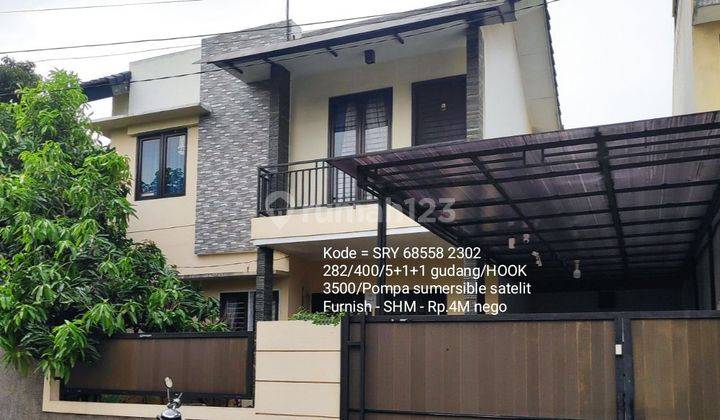 Rumah HOOK luas 2 lantai siap huni @Villa melati mas 1