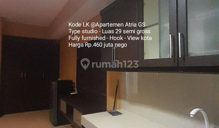 Apartemen luas 29 semi gross furnished @Atria Paramount Residences 1