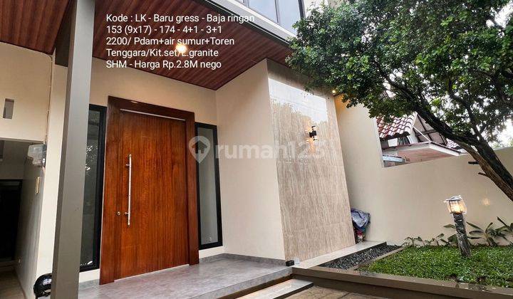 Rumah baru gress minimalis modern di blok Favorite @Villa melati mas 1