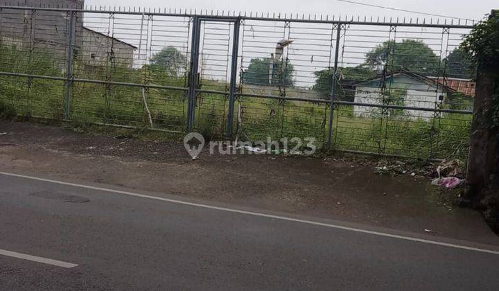 Lahan luas di pinggir jalan utama area komersil di Pamulang 2