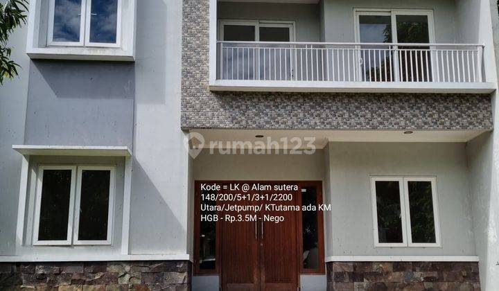 Rumah 2 lantai minimalis modern di Alam sutera 1