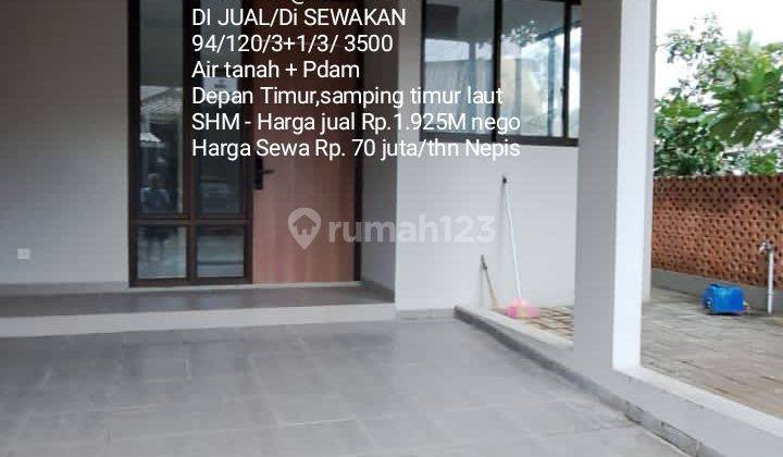 Rumah Di jual/Disewakan Baru Hook di Villa melati mas 1