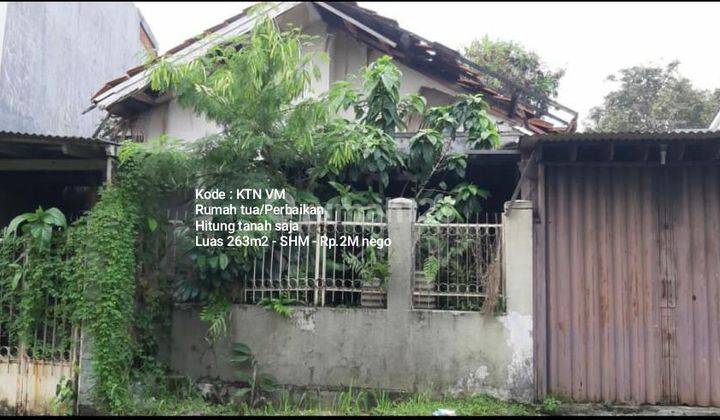 Rumah tua hitung tanah saja di Villa melati mas 1