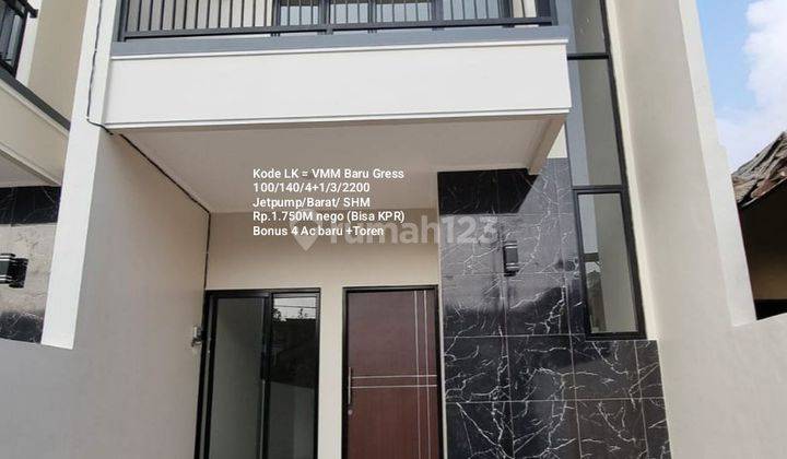 Rumah NEW gress minimalis modern di Villa melati mas 1