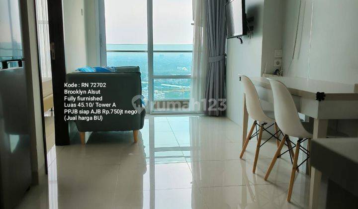 Apartemen brooklyn 1BR fully furnished harga BU 1