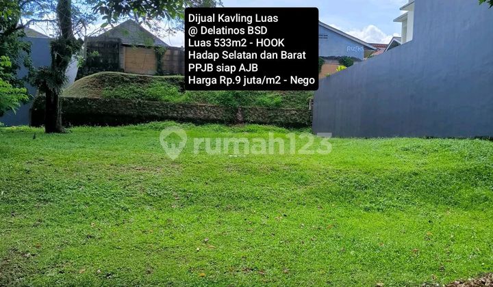 Kavling Hook Luas @ Delatinos Bsd