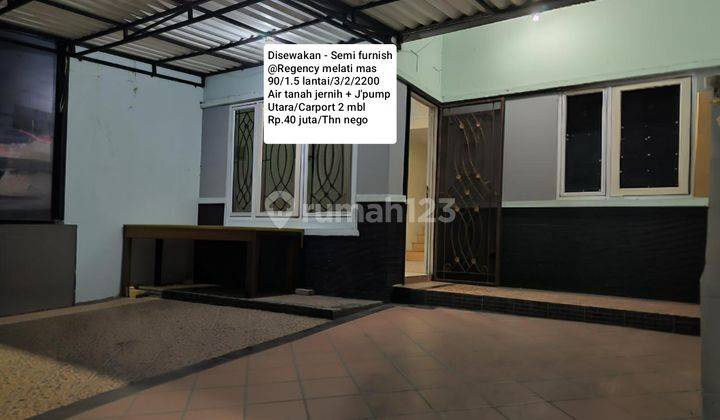 Disewakan Rumah 1.5 Lantai Semi Furnished @ Regency Melati Mas 1
