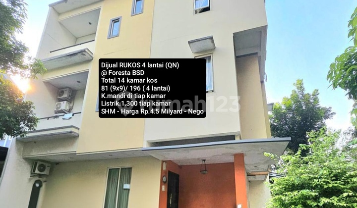 For Sale 4-Story Boarding House (Rumah Kos) Fully Furnished @ Foresta BSD
