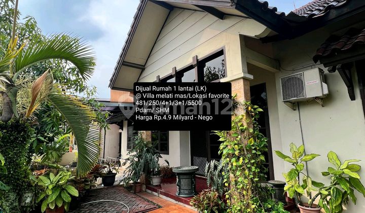 Dijual Rumah Luas Hook 1 Lantai @ Villa Melati Mas Dijual Rumah Luas Hook 1 Lantai @ Villa Melati Mas