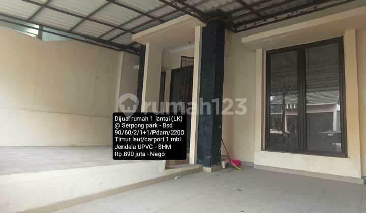 Dijual Rumah Siap Huni 1 Lantai @ Serpong Park Bsd Dijual Rumah Siap Huni 1 Lantai @ Serpong Park Bsd
