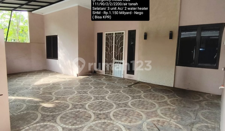 Dijual Rumah 1 Lantai Rapi Terawat @ Regency Melati Mas