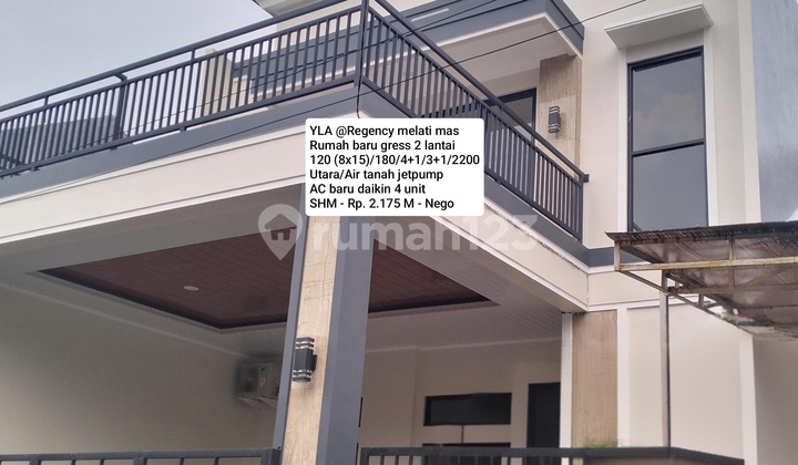 Rumah Baru Gress 2 Lantai @ Regency Melati Mas