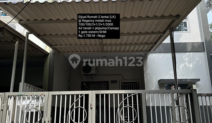 Dijual Rumah 2 Lantai @ Regency Melati Mas