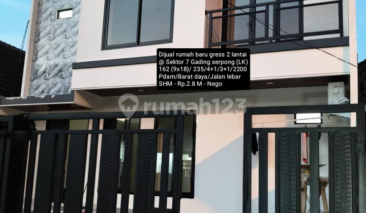 For Sale New 2-Story House @ Gading Serpong Sector