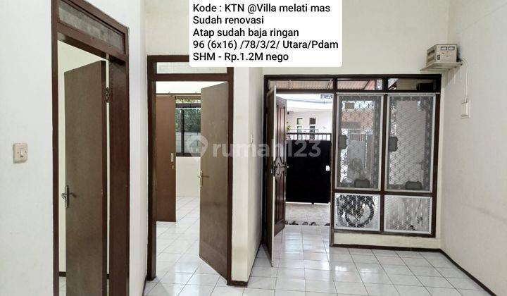 Rumah Murah Atap Baja Ringan @villa Melati Mas 1