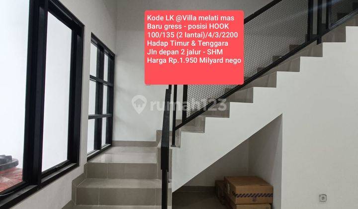 Rumah Baru Gress 2 Lantai @villa Melati Mas 1