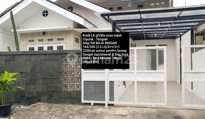 Neat, Well-Maintained, Ready-to-Occupy House @ Villa Nusa Indah Ciputat - South Tangerang